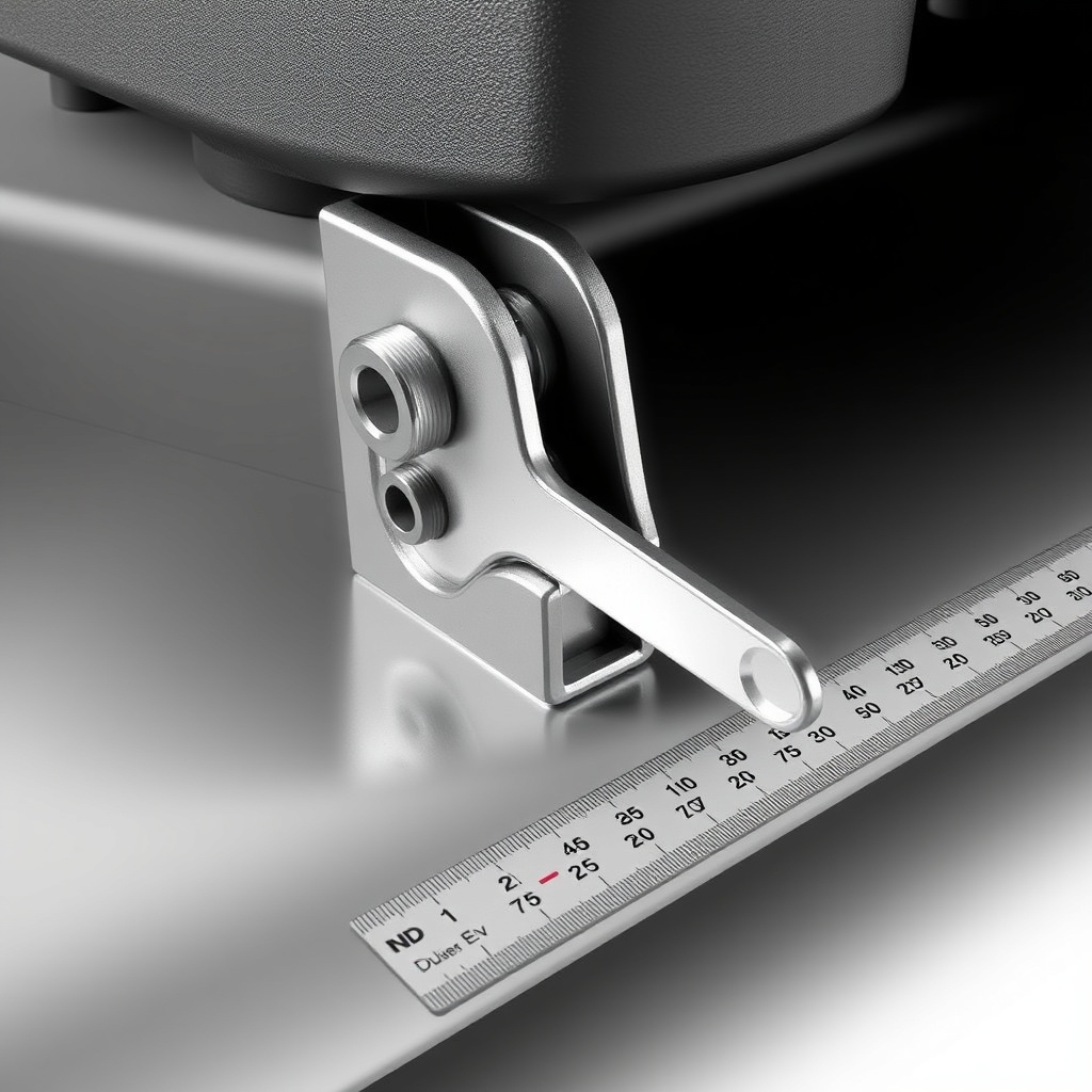 <clean photorealistic photo/illustration showing a close-up of a TurfTech T-4600E deck han